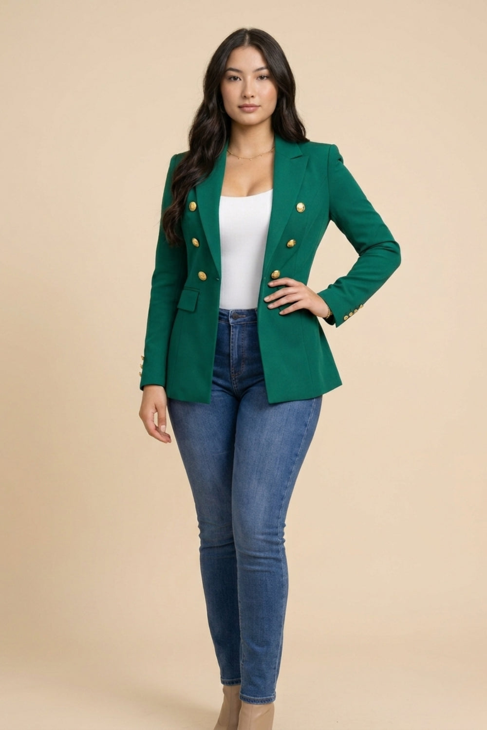Blazer Sastre Botones Dorados