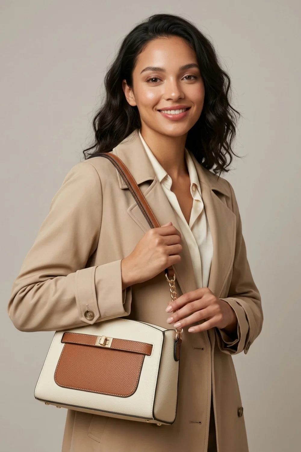 Bolso Bandolero Sintetico Pu